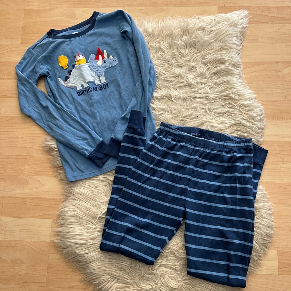 Gymboree Birthday Boy Applique Gymmies Pajamas 14